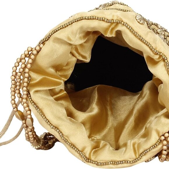 Mirror Potli Bag Pouch/Coin/Jewellery Purse for Women & Girls - Picture 3 of 3